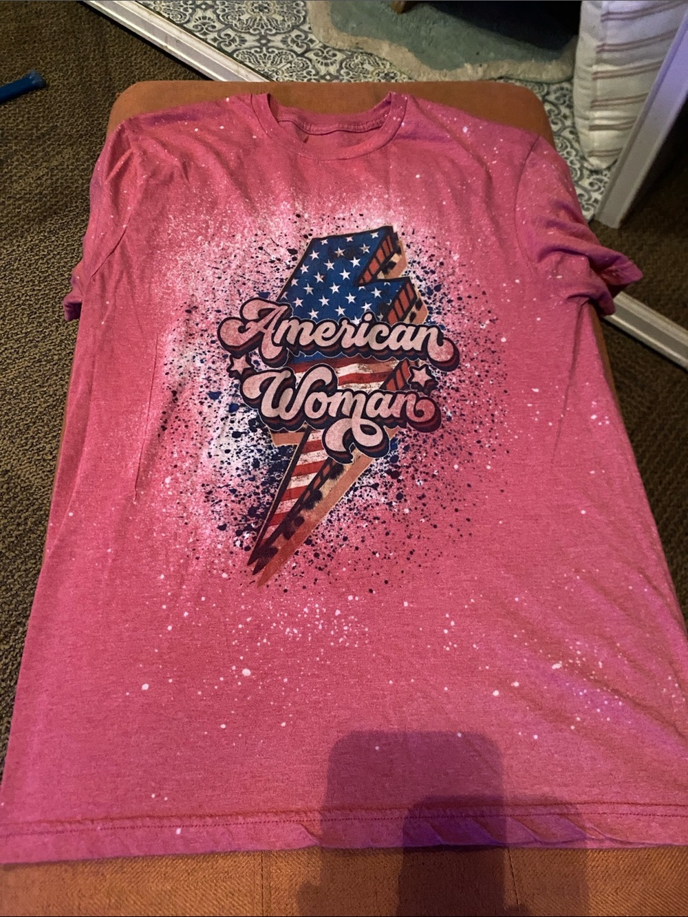 American Woman Pink Graphic Tee